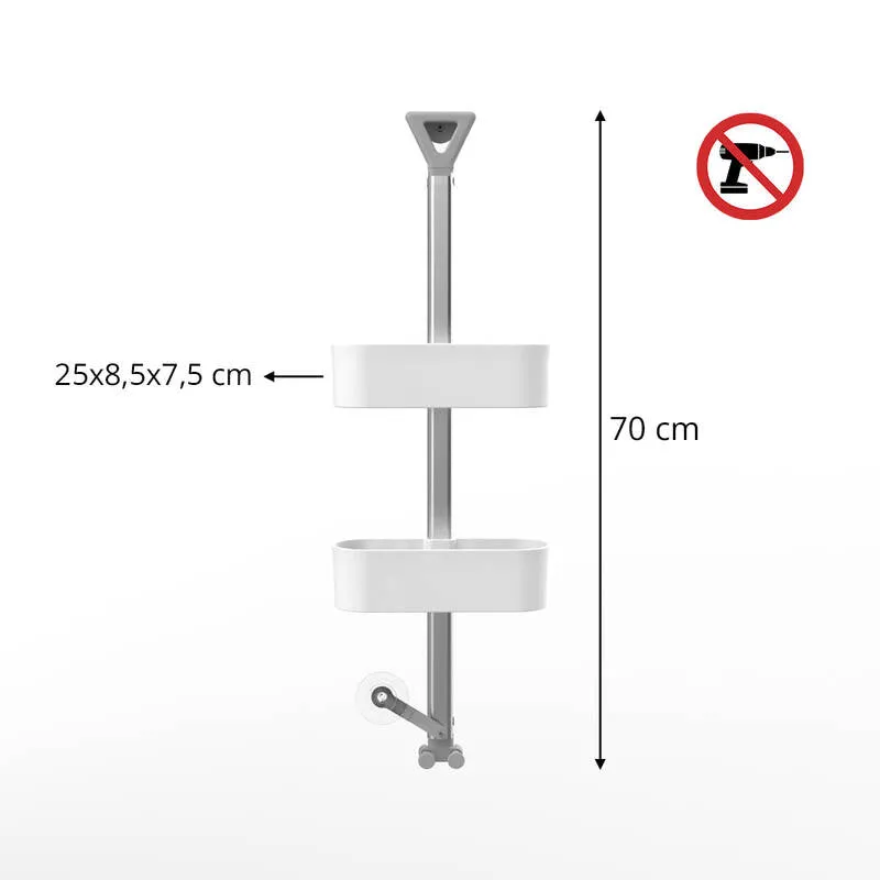 Height Adjustable Bath Shelf