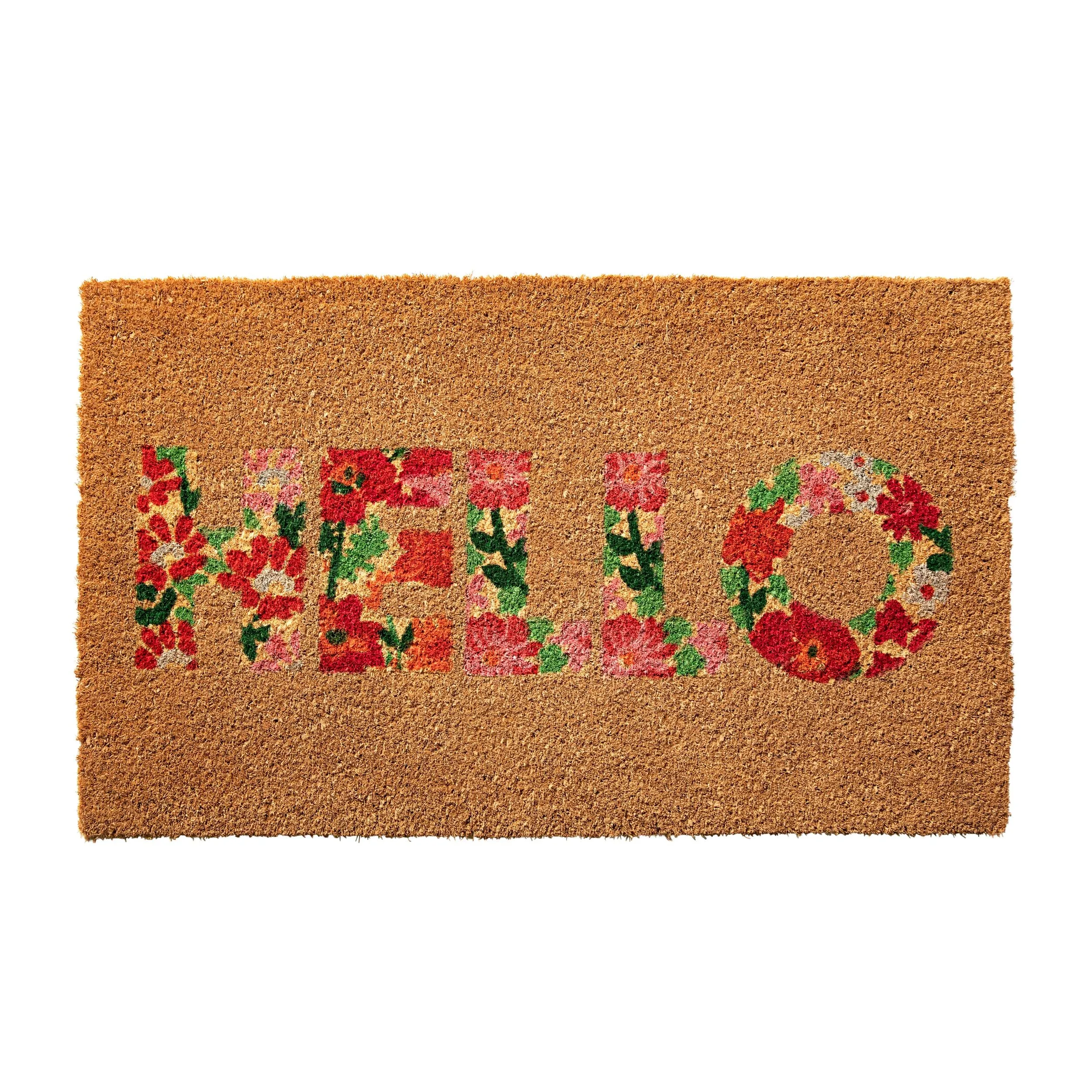 Hello Flower Door Mat 45x75cm