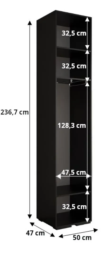 Inova II Hinged Door Wardrobe 150cm