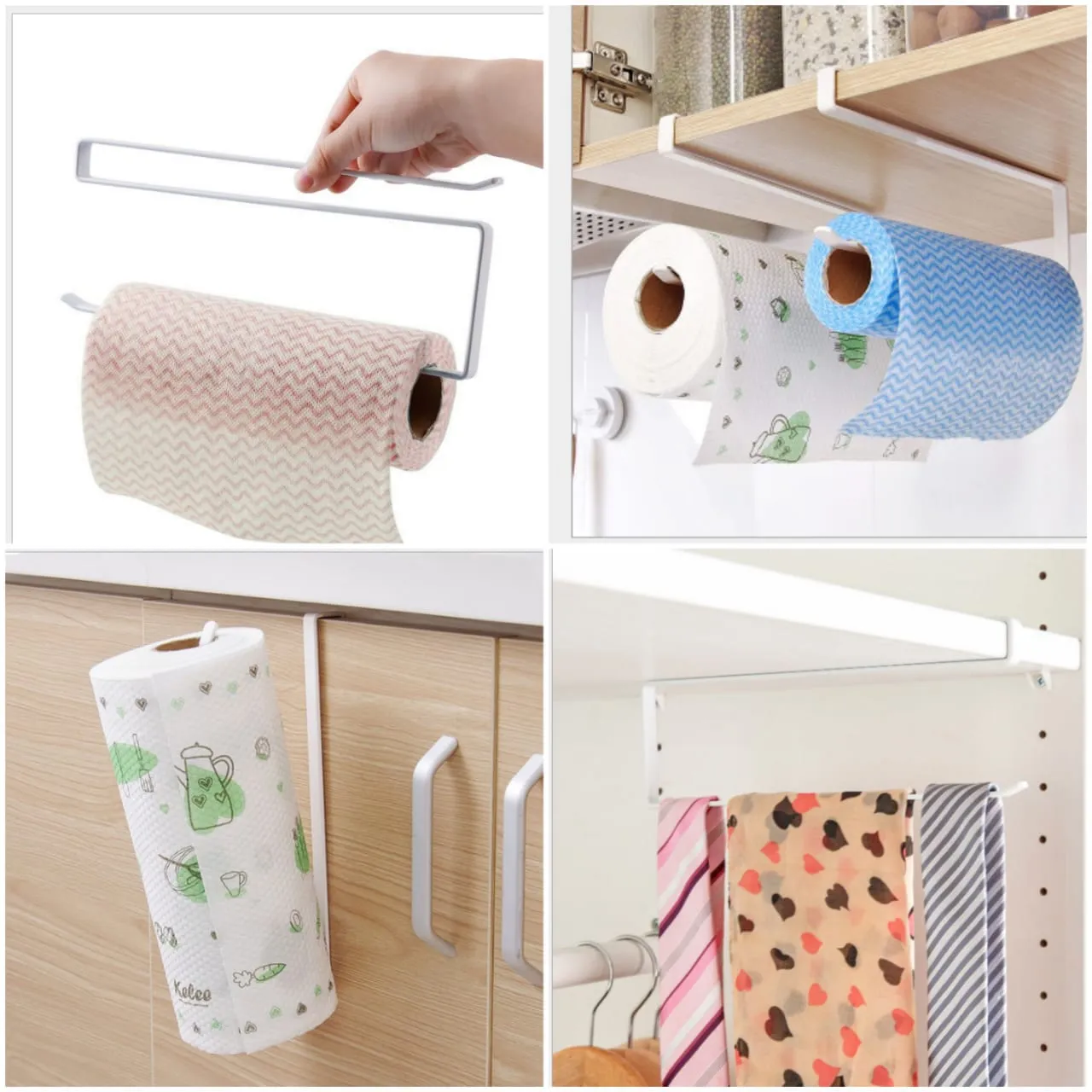 Iron Kitchen Tissue Roll Paper Towel Holder