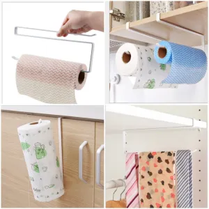 Iron Kitchen Tissue Roll Paper Towel Holder