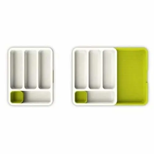 Joseph Joseph Expandable Cutlery Tray White/Green