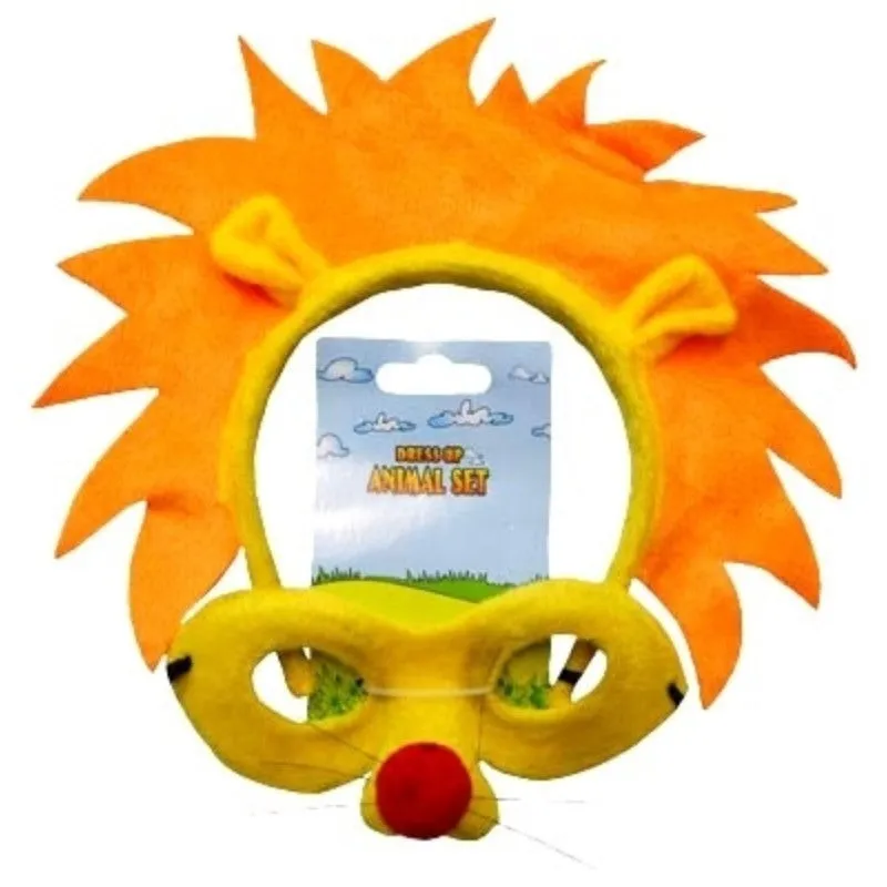 Lion Headband & Mask Set