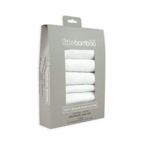 Little Linen Bamboo Muslin 6 Pack- Natural