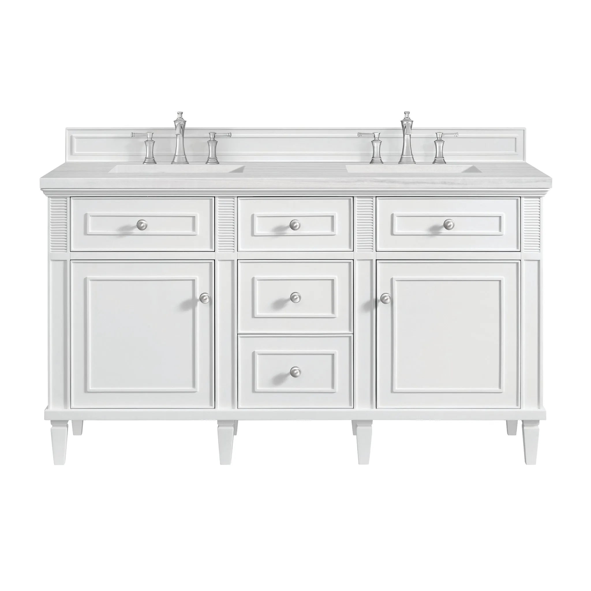 Lorelai 60" Double Vanity in Bright White