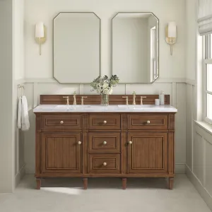 Lorelai 60" Double Vanity in Mid-Century Walnut