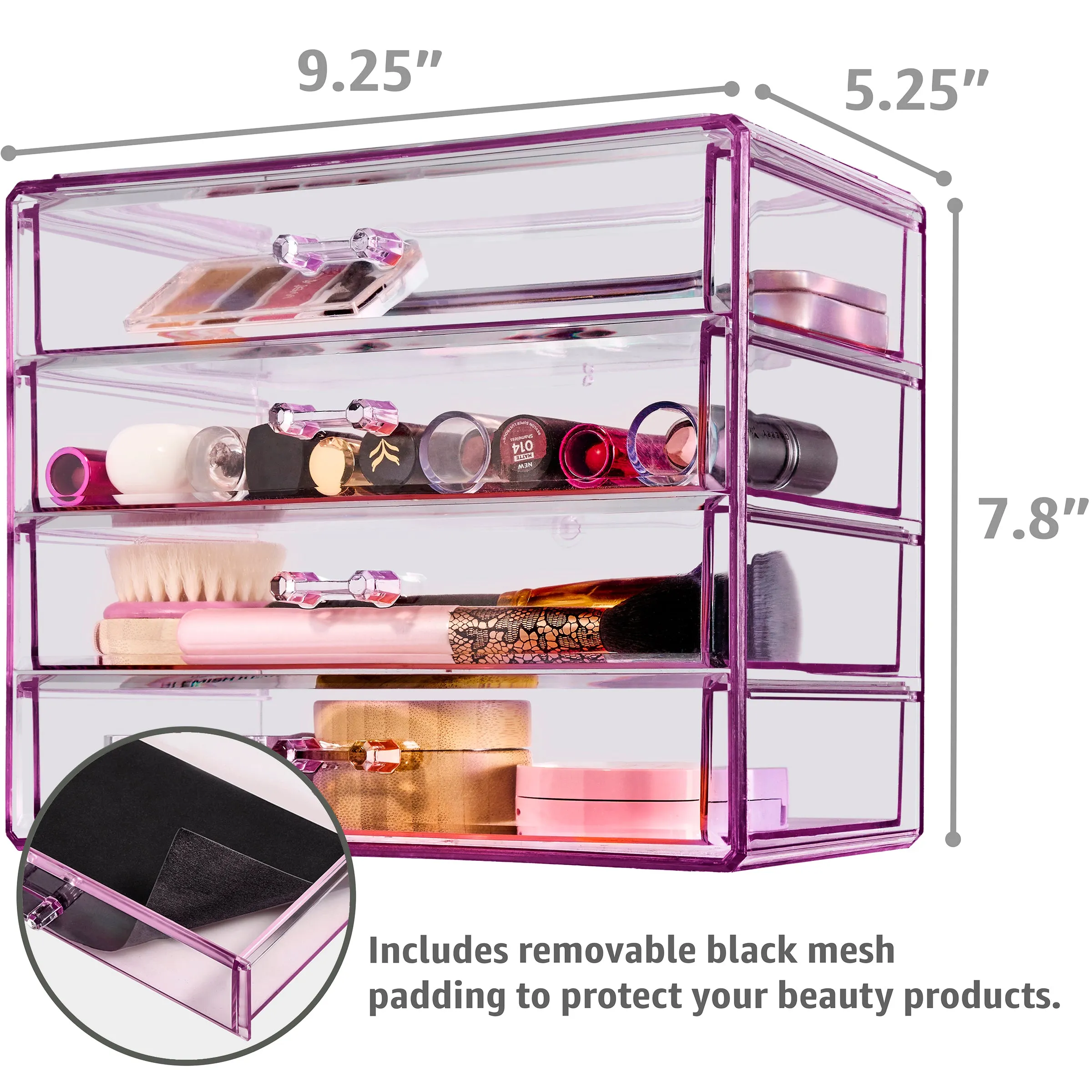 Makeup Organizer Case (4 Drawers)