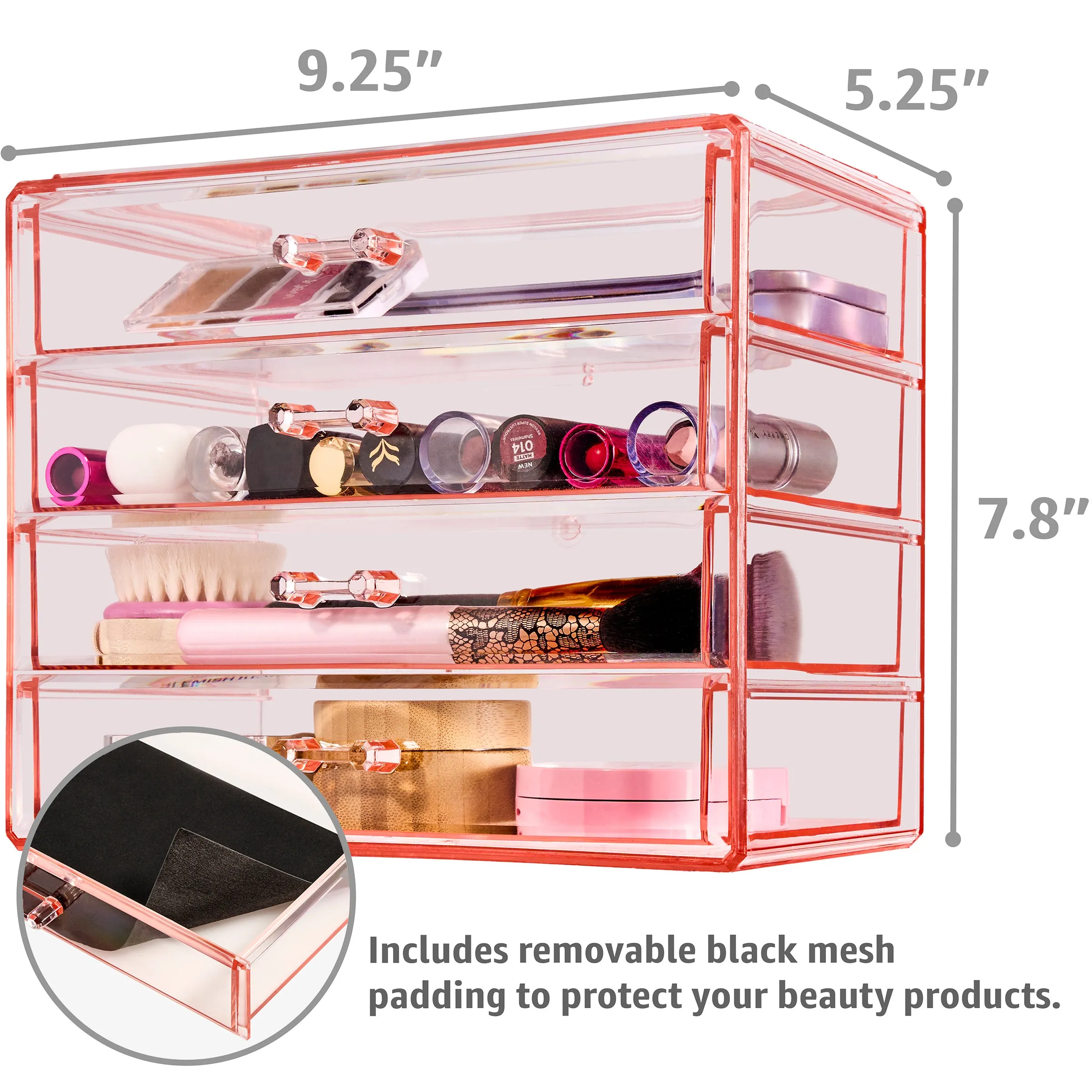 Makeup Organizer Case (4 Drawers)