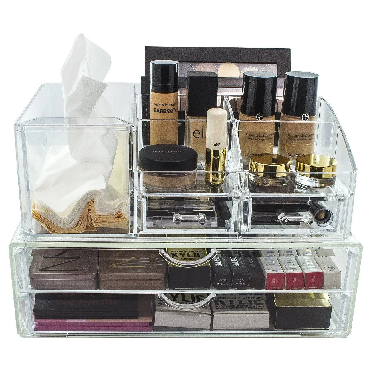 Makeup Organizer with Tissue Holder