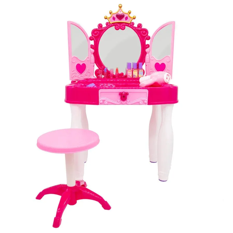 Makeup Vanity Table & Chair Set