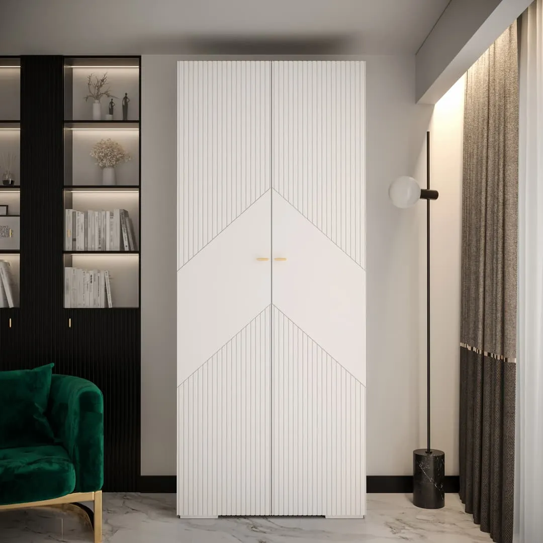 Manhattan II Hinged Door Wardrobe 100cm