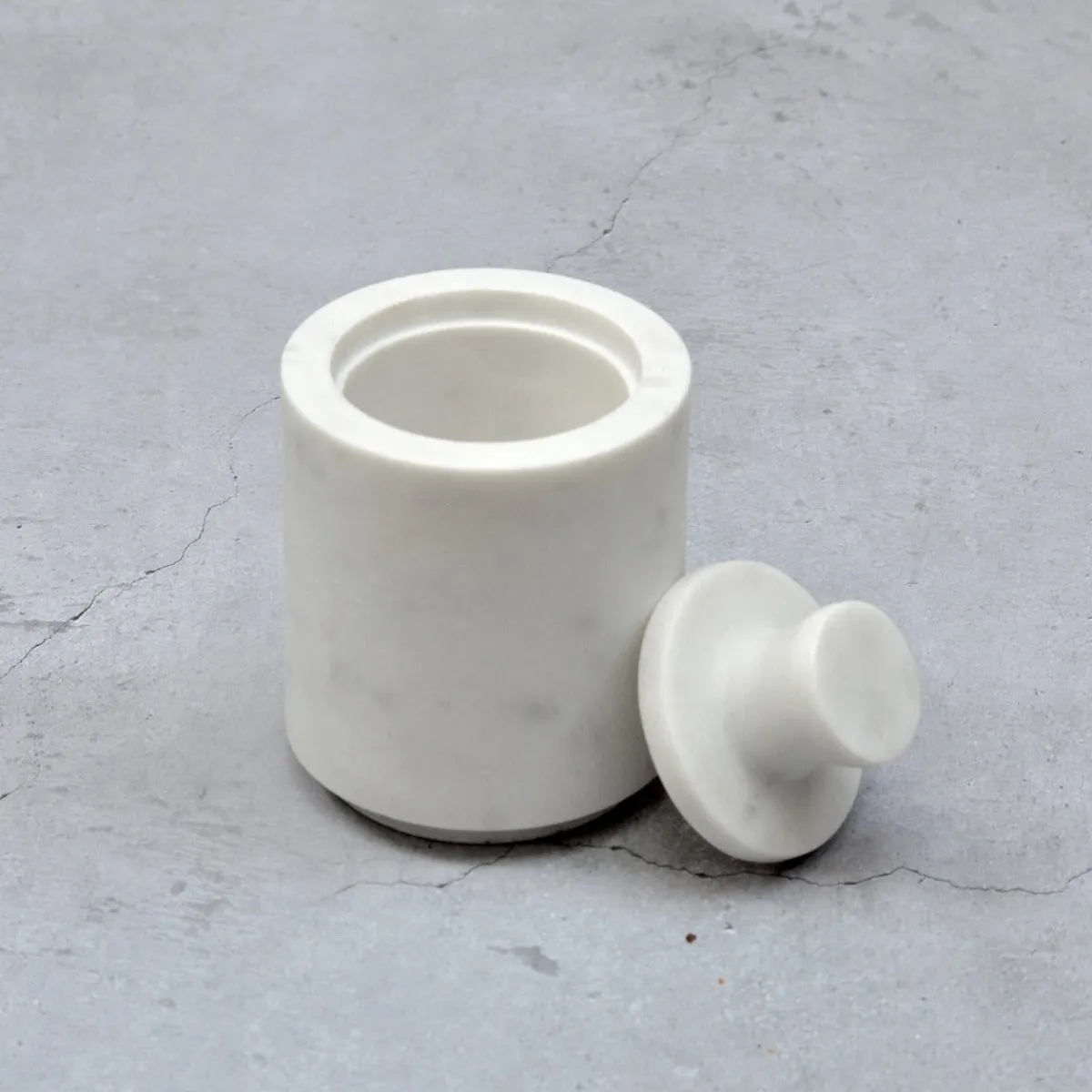 Marble Cotton Jar