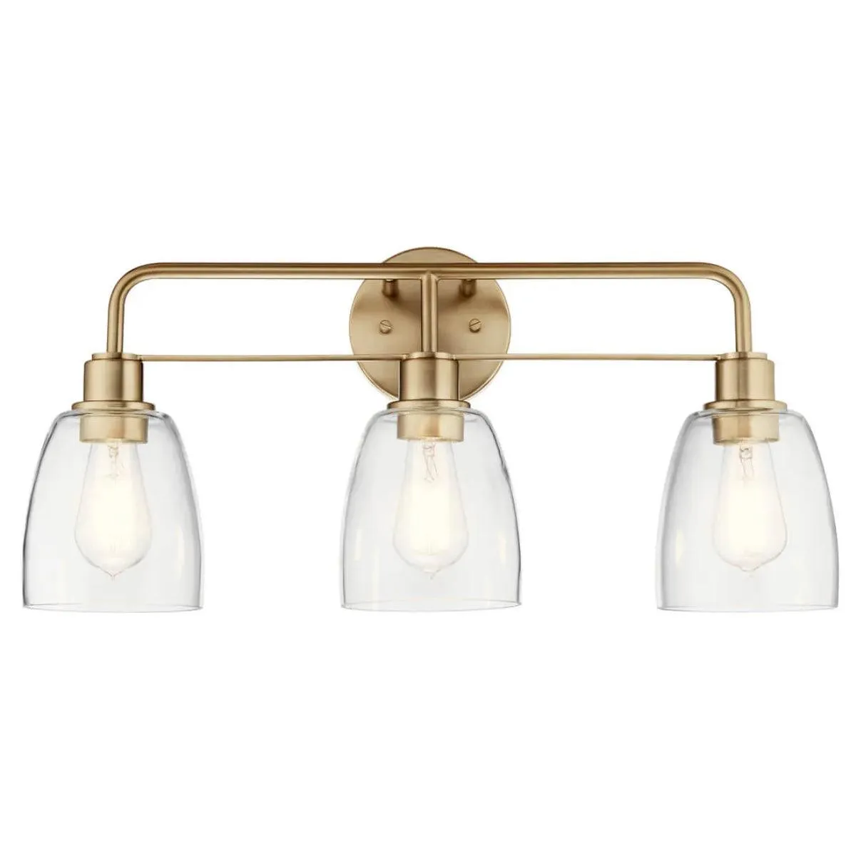 Meller 24 In 3-Lights Bathroom Vanity Light, Bronze Finish