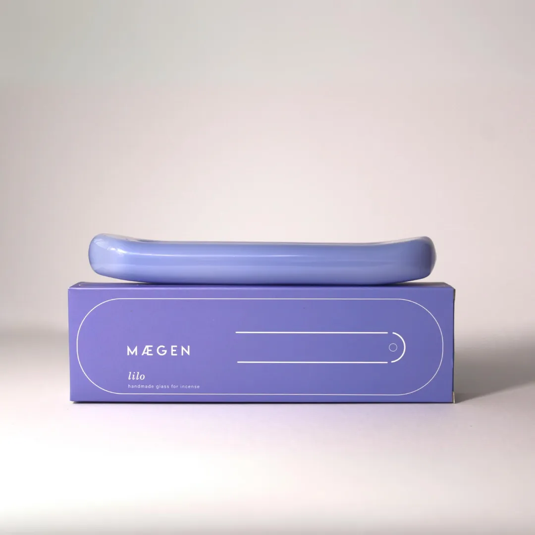 Mægan Lilo Incense Holder - Milky Blue