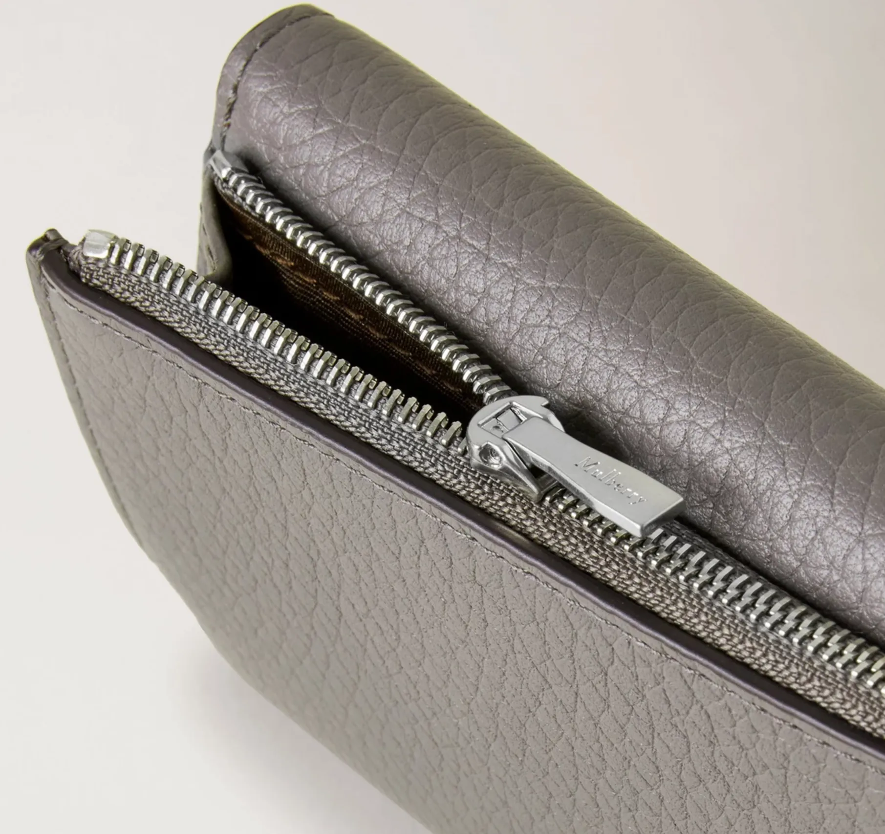 Mulberry Grey Folded Multi Card Wallet