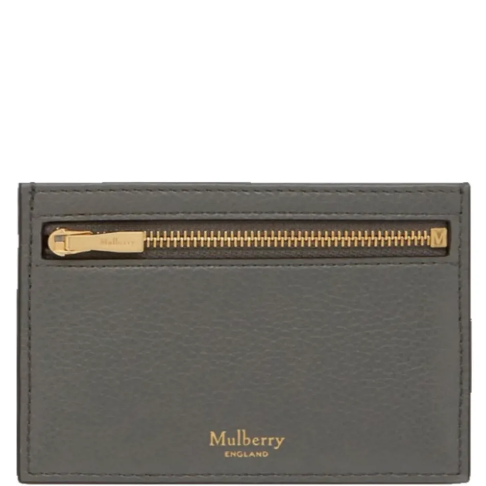 Mulberry Grey Zipped Cardholder