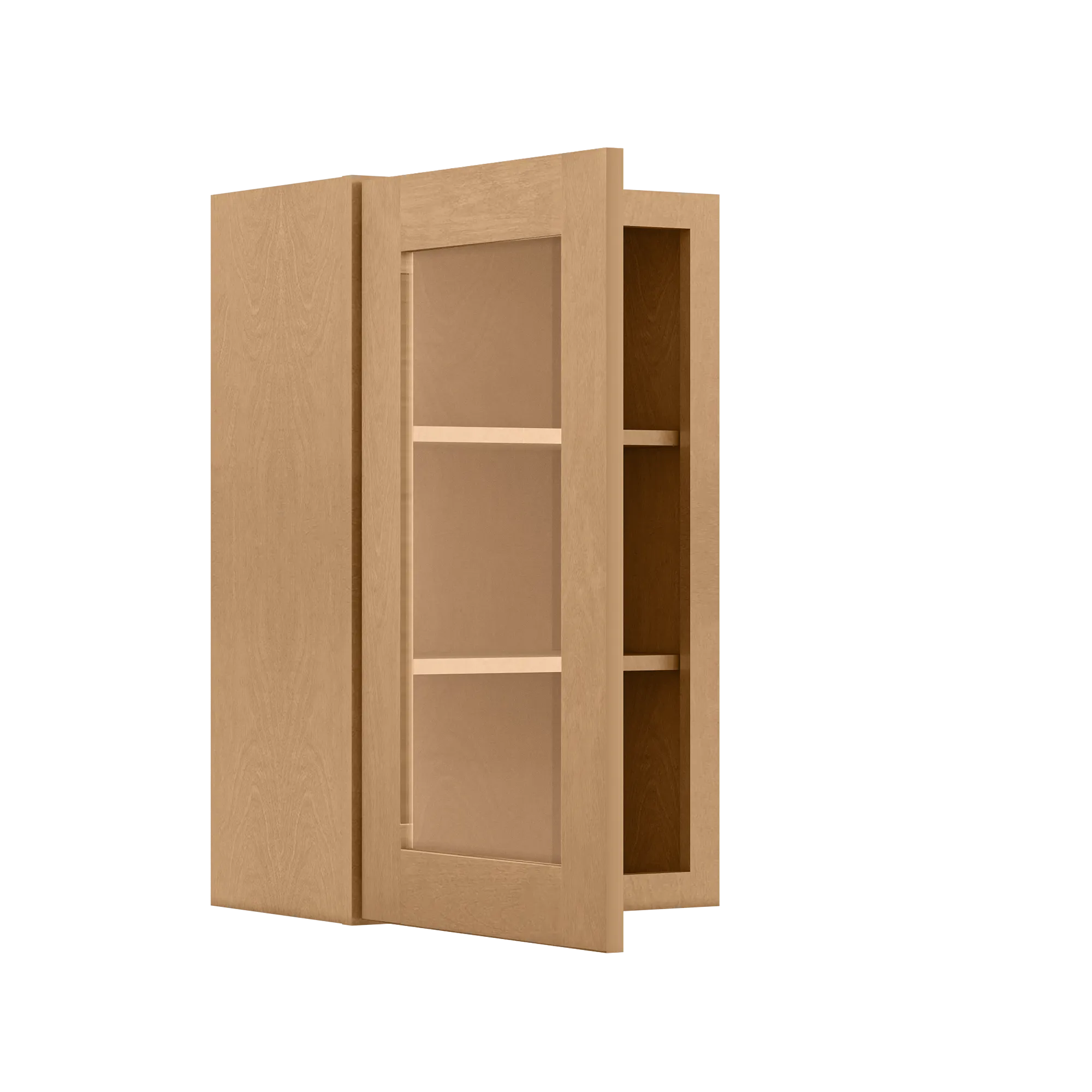 Mullion Door Wall Kitchen Cabinet WMD1830 Shaker Toffee 18 in. width 30 in. height 12 in. depth