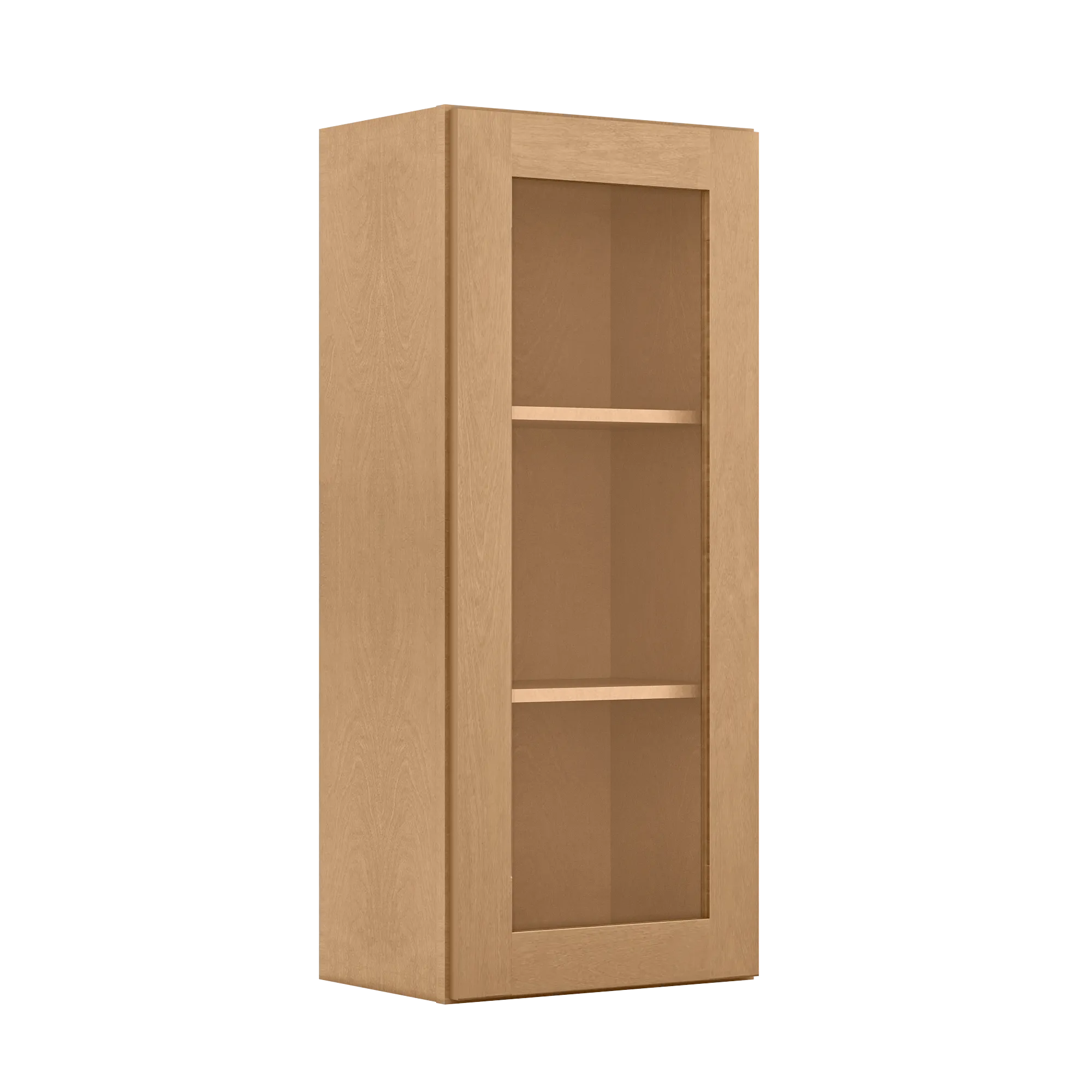 Mullion Door Wall Kitchen Cabinet WMD1842 Shaker Toffee 18 in. width 42 in. height 12 in. depth