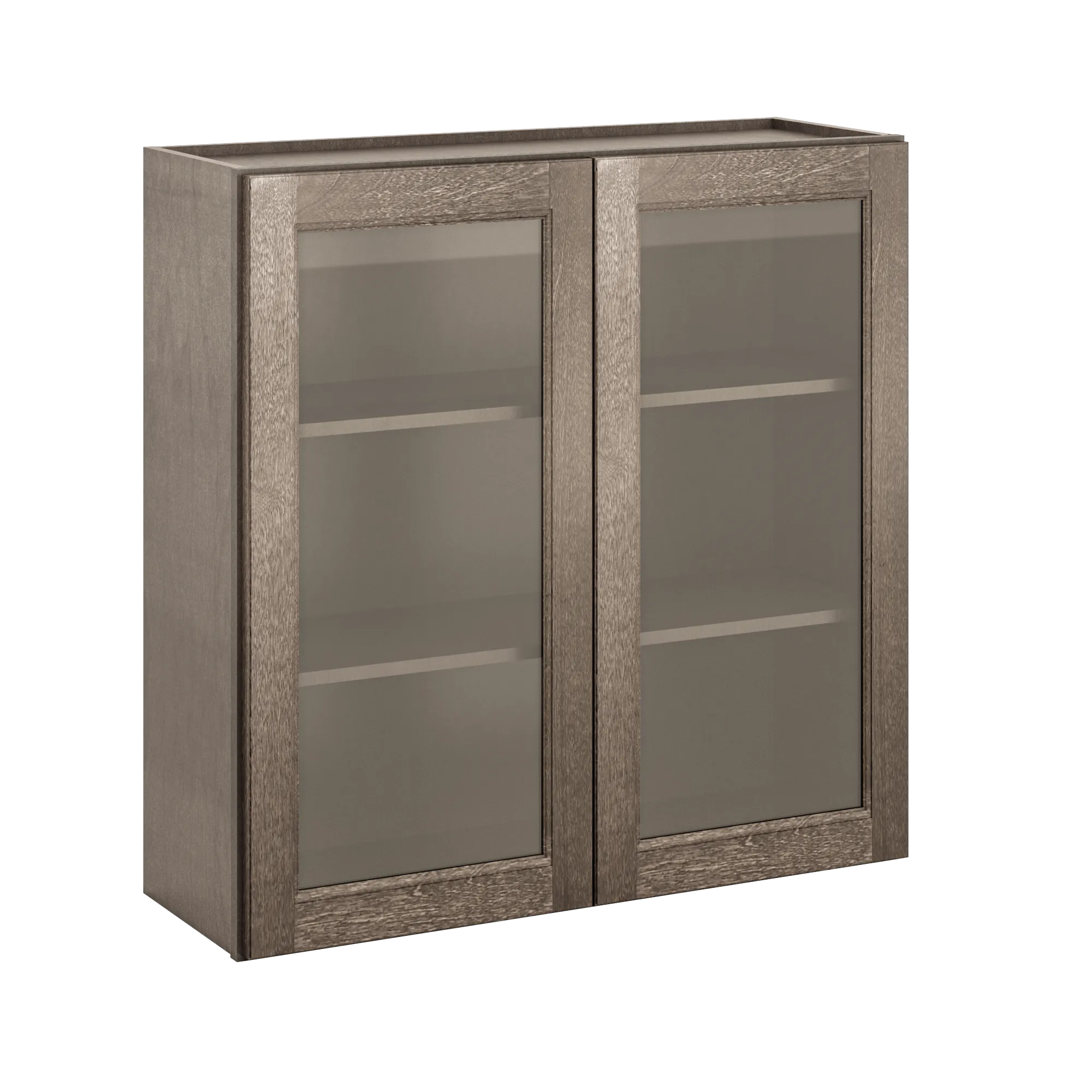 Mullion Door Wall Kitchen Cabinet WMD3636 Milan Slate 36 in. width 36 in. height 12 in. depth