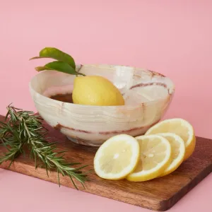 Natural Onyx Stone Fruit Bowl