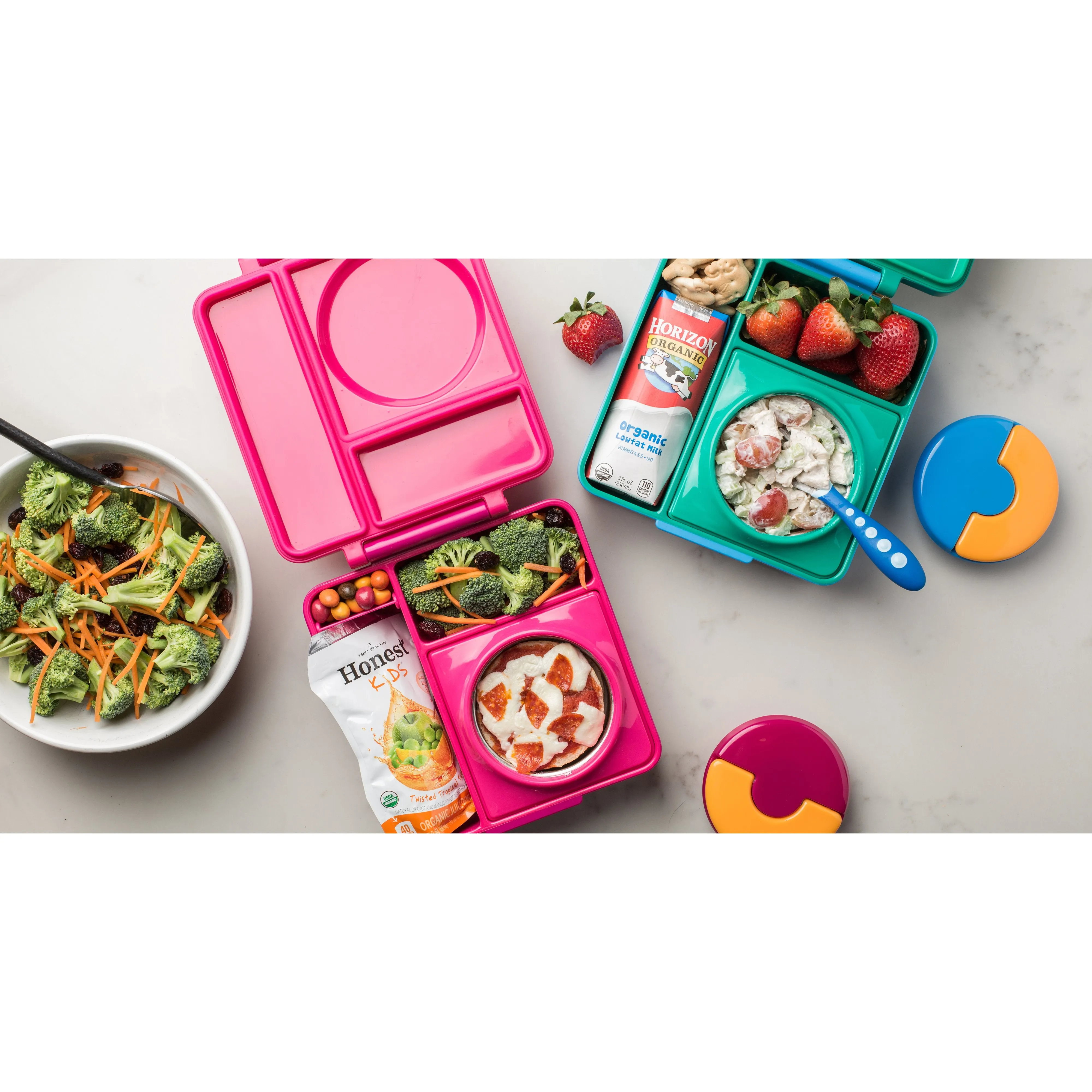 OmieBox Insulated Hot & Cold Bento Box - Meadow Green