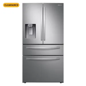 OPEN BOX Samsung 28-cu ft 4-Door Smart French Door Refrigerator with Ice Maker (Fingerprint Resistant Stainless Steel) ENERGY STAR