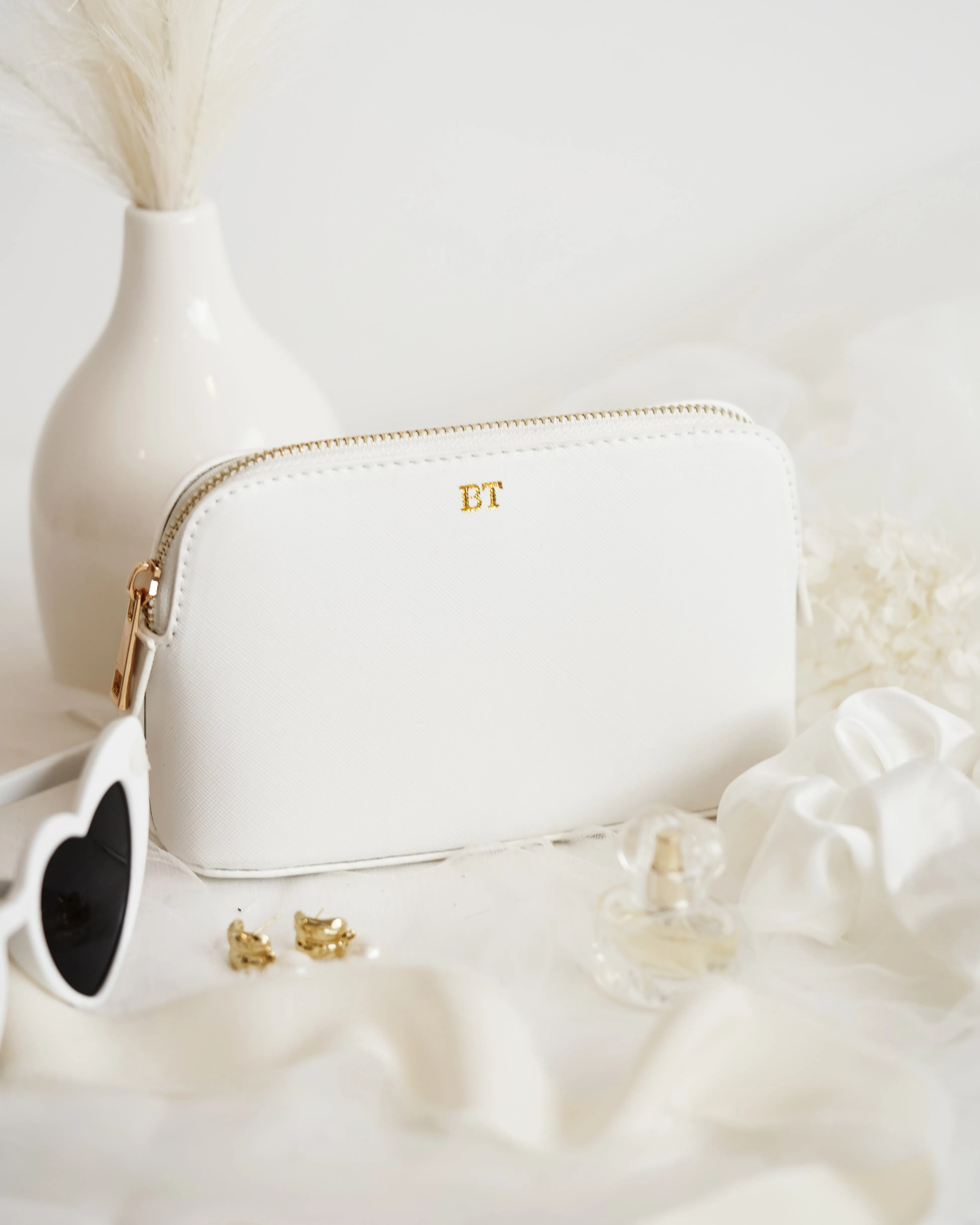 Personalised Makeup Bag - White