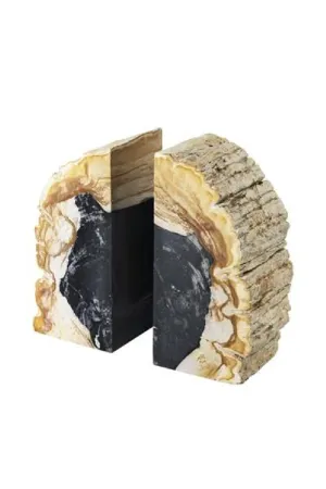 Petrified Wood Bookend (Set of 2) | Eichholtz Opia