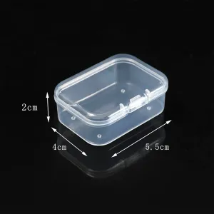 Rectangular Clear Storage Boxes - 5.5 x 4 cm