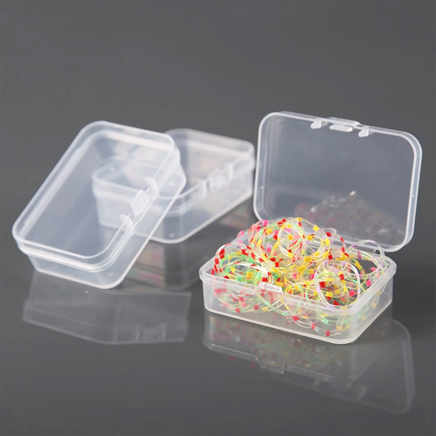 Rectangular Clear Storage Boxes - 5.5 x 4 cm