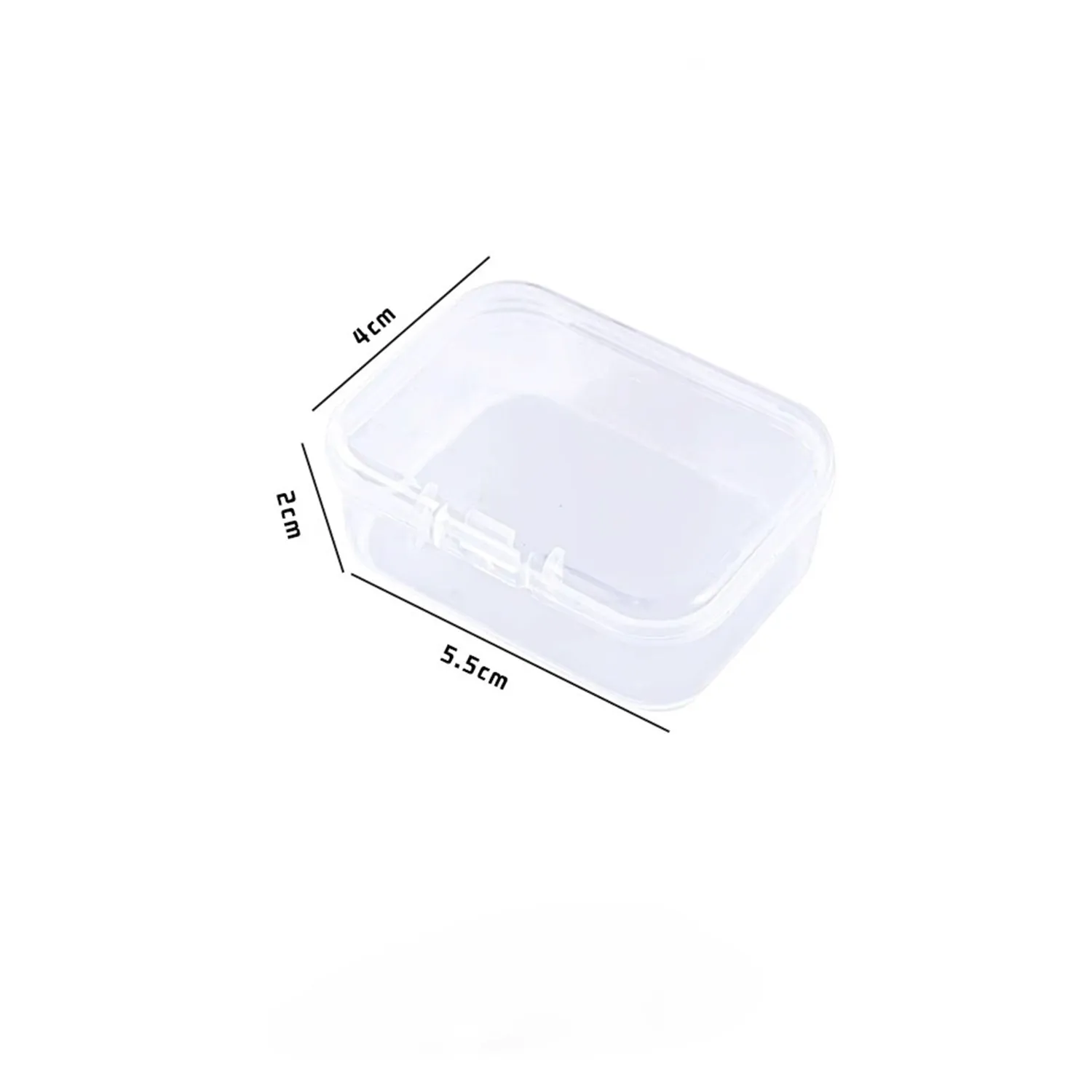 Rectangular Clear Storage Boxes - 5.5 x 4 cm