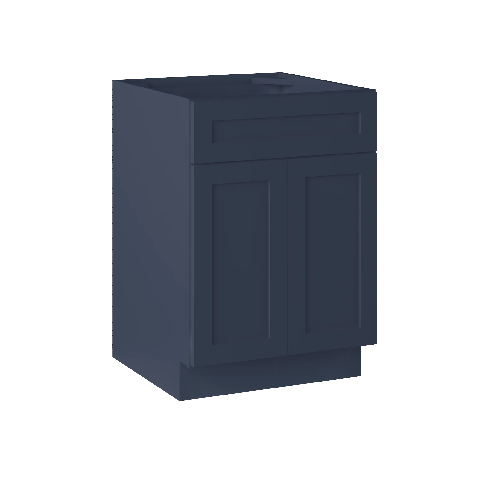 Sink Base Kitchen Cabinet SB24 Danbury Blue LessCare 24 in. width 34.5 in. height 24 in. depth