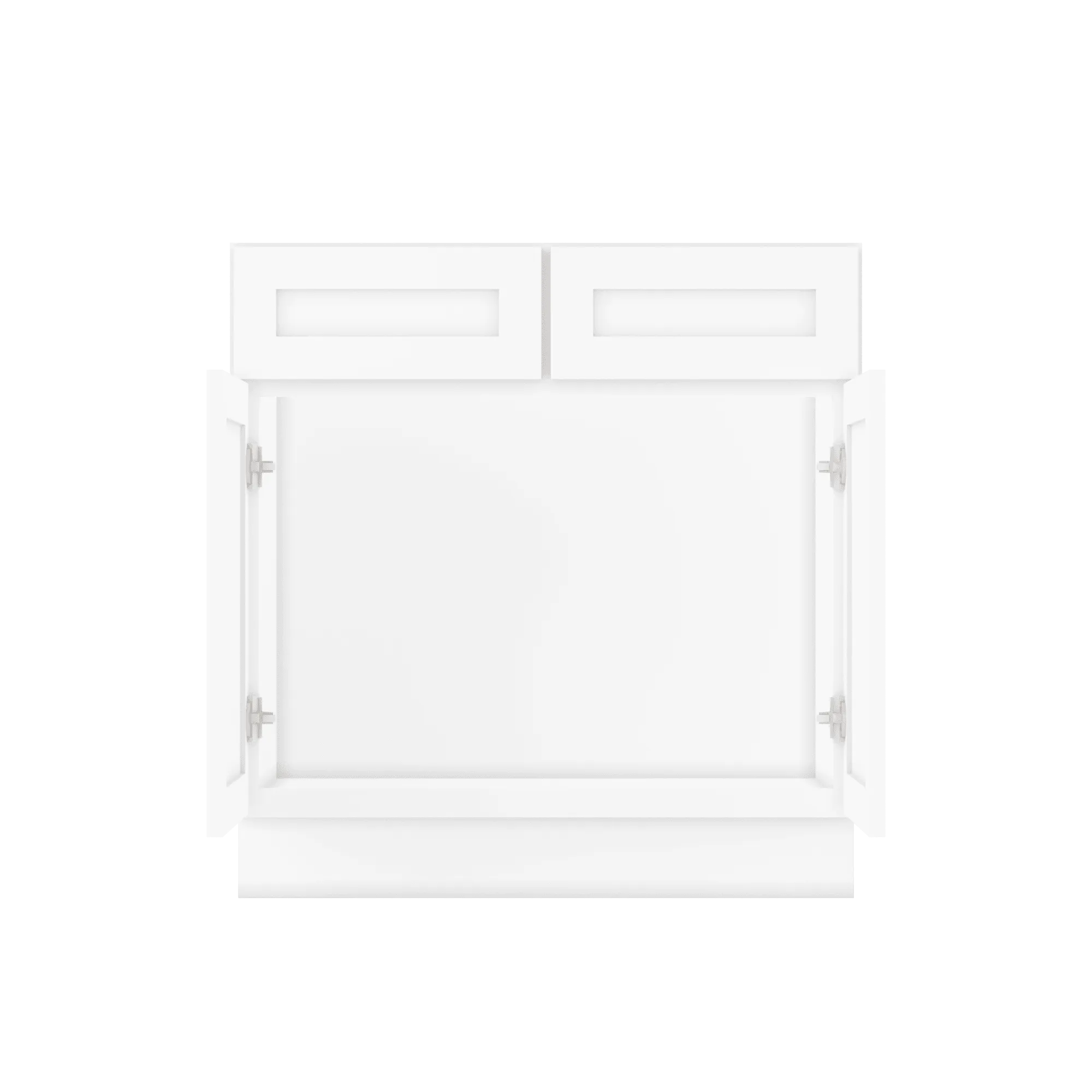 Sink Base Kitchen Cabinet SB33 Alpina White LessCare 33 in. width 34.5 in. height 24 in. depth