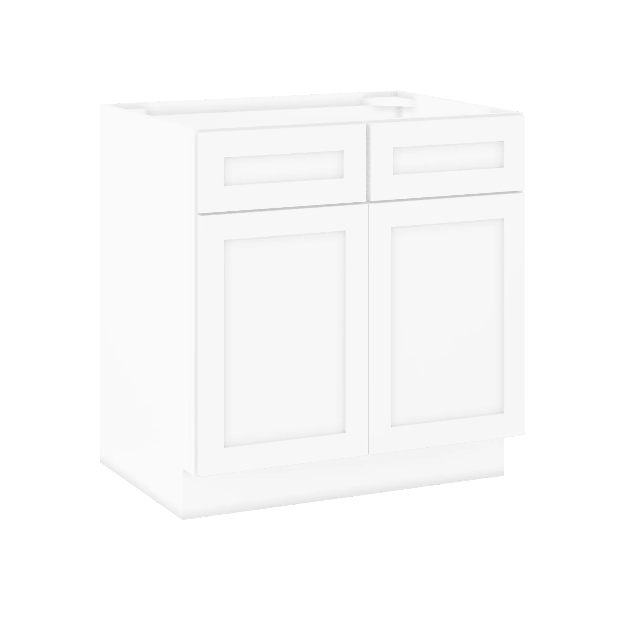 Sink Base Kitchen Cabinet SB33 Alpina White LessCare 33 in. width 34.5 in. height 24 in. depth