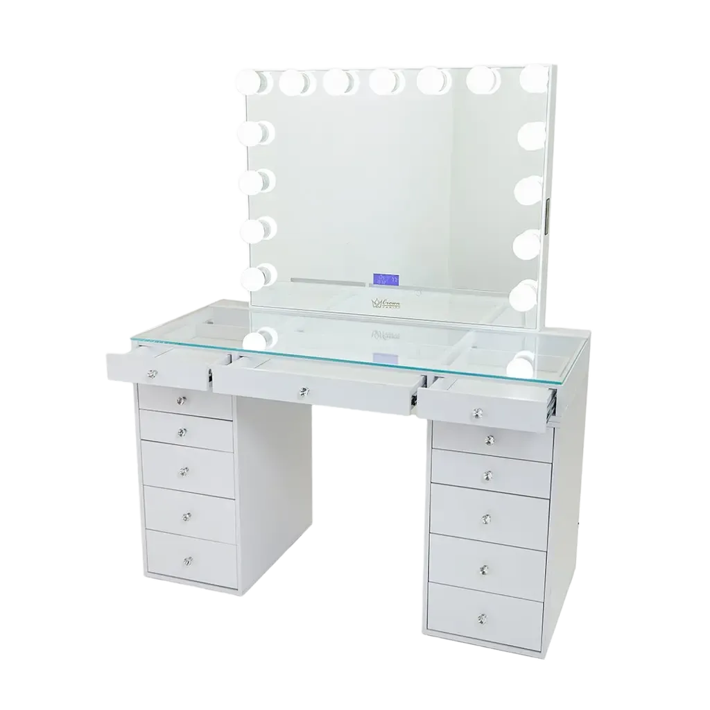 Slaystation 2.0 Hollywood Makeup Vanity - White