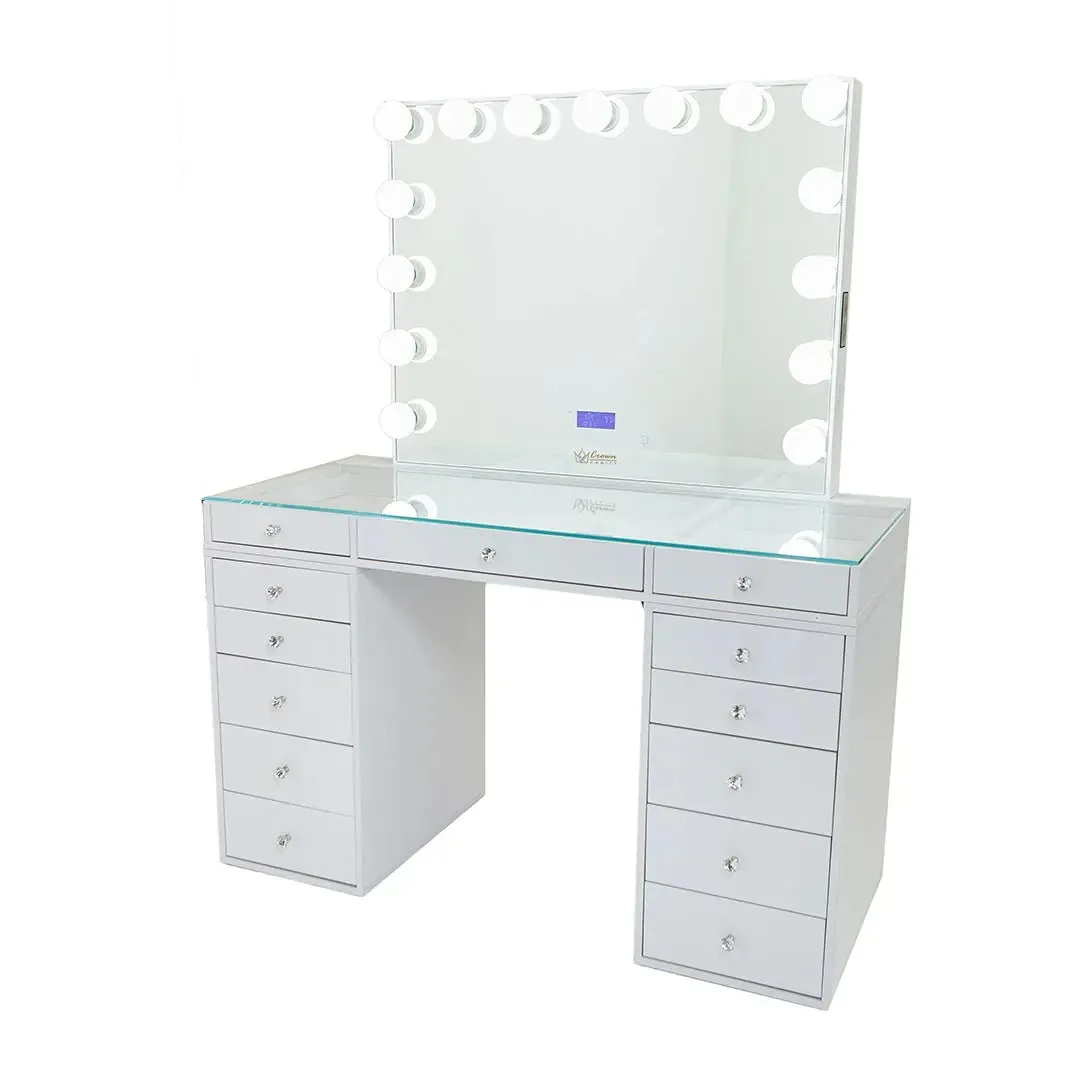 Slaystation 2.0 Hollywood Makeup Vanity - White