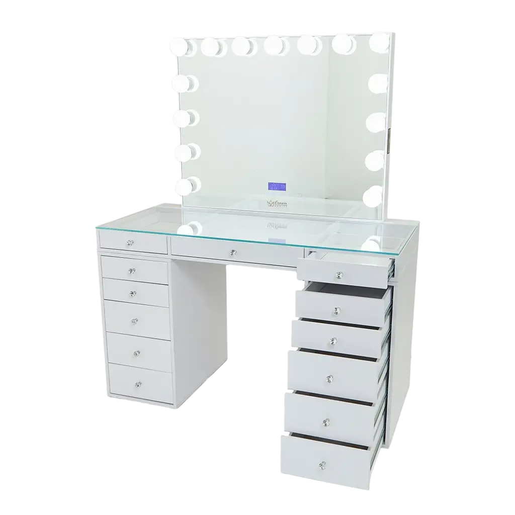 Slaystation 2.0 Hollywood Makeup Vanity - White