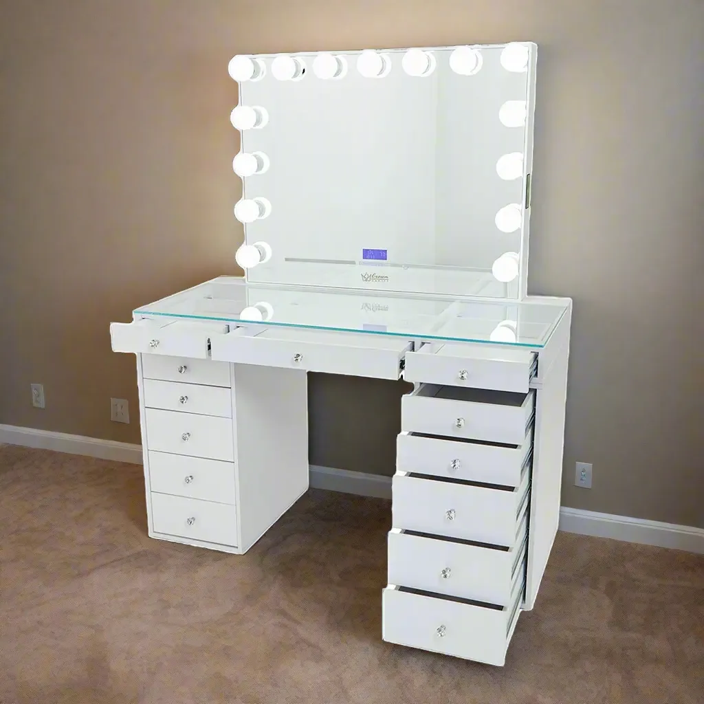 Slaystation 2.0 Hollywood Makeup Vanity - White