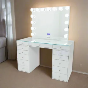 Slaystation 2.0 Hollywood Makeup Vanity - White