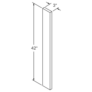 Straight Filler F342 Milan Slate 3 in. width 42 in. height