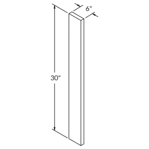 Straight Filler F630 Colonial Gray LessCare 6 in. width 30 in. height