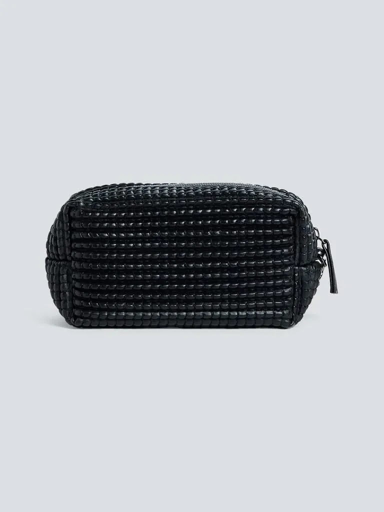 Studiowest Black Textured Makeup Pouch