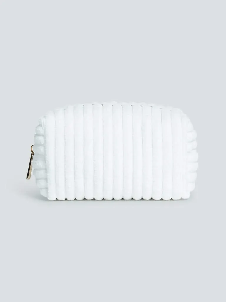 Studiowest White Pleated Pouch