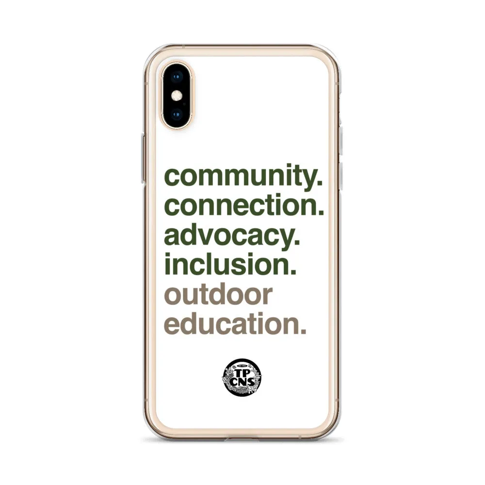 TPCNS Outdoor Education iPhone Case