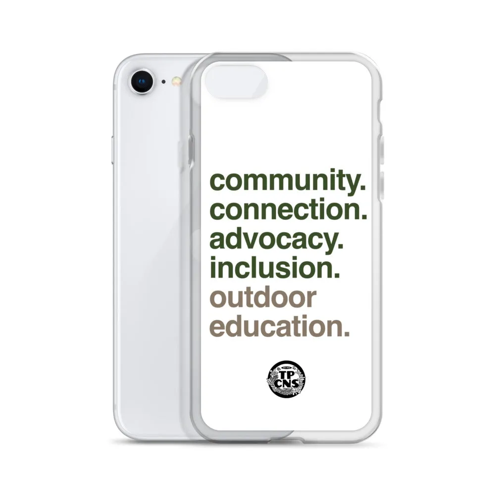 TPCNS Outdoor Education iPhone Case