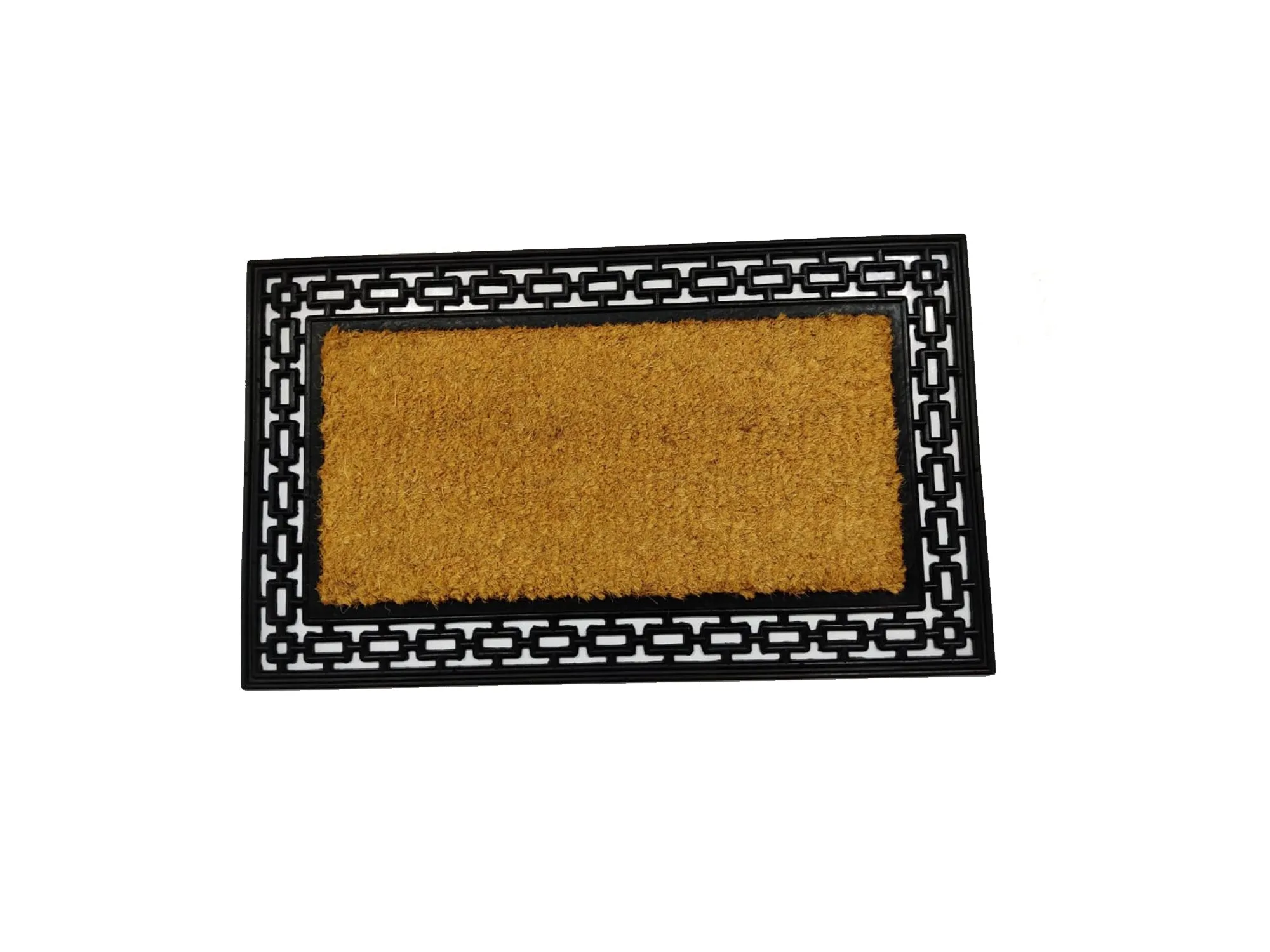 Trellis Natural Rubber Designer Coir Mat