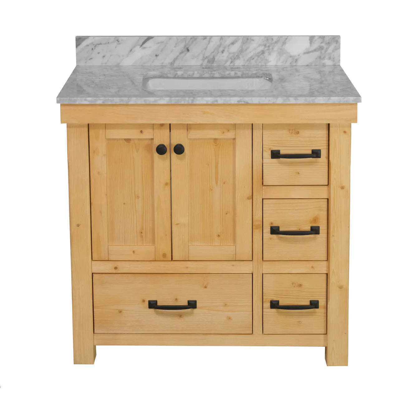 Tuscany 36-inch Vanity with Carrara Marble Top