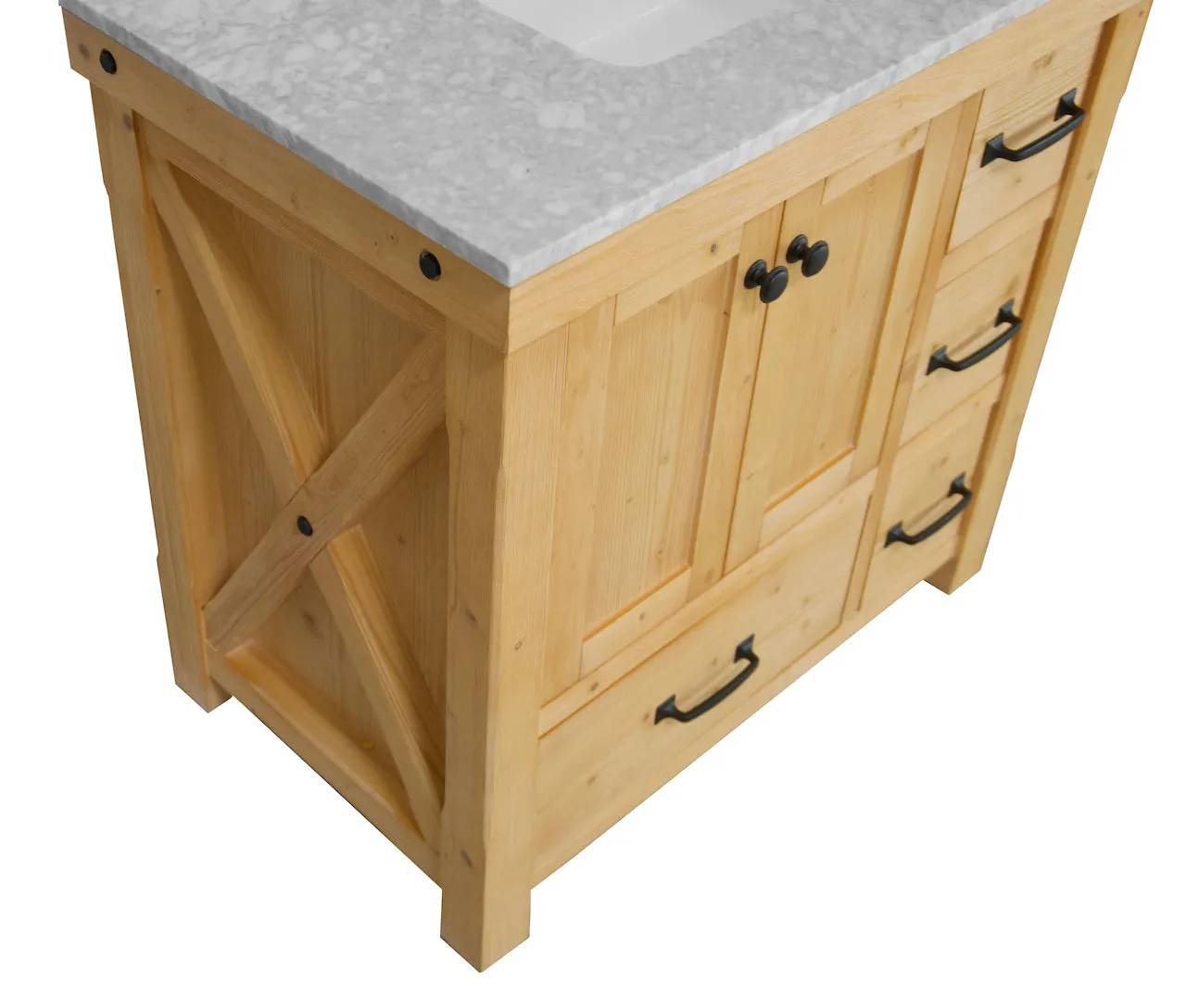 Tuscany 36-inch Vanity with Carrara Marble Top