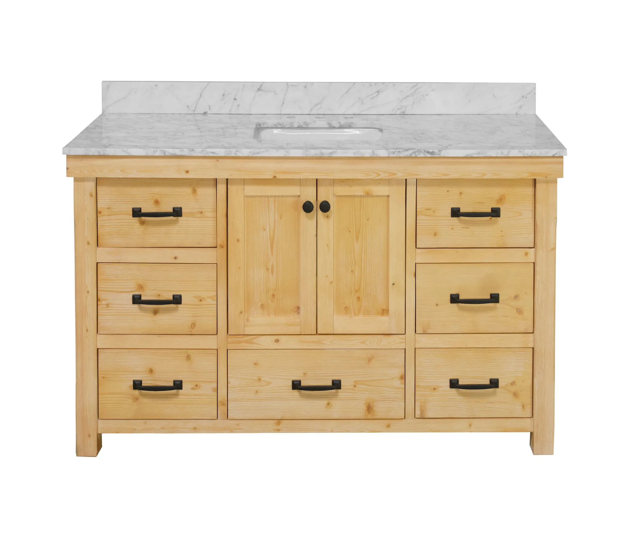 Tuscany 60-inch Single Vanity with Carrara Marble Top