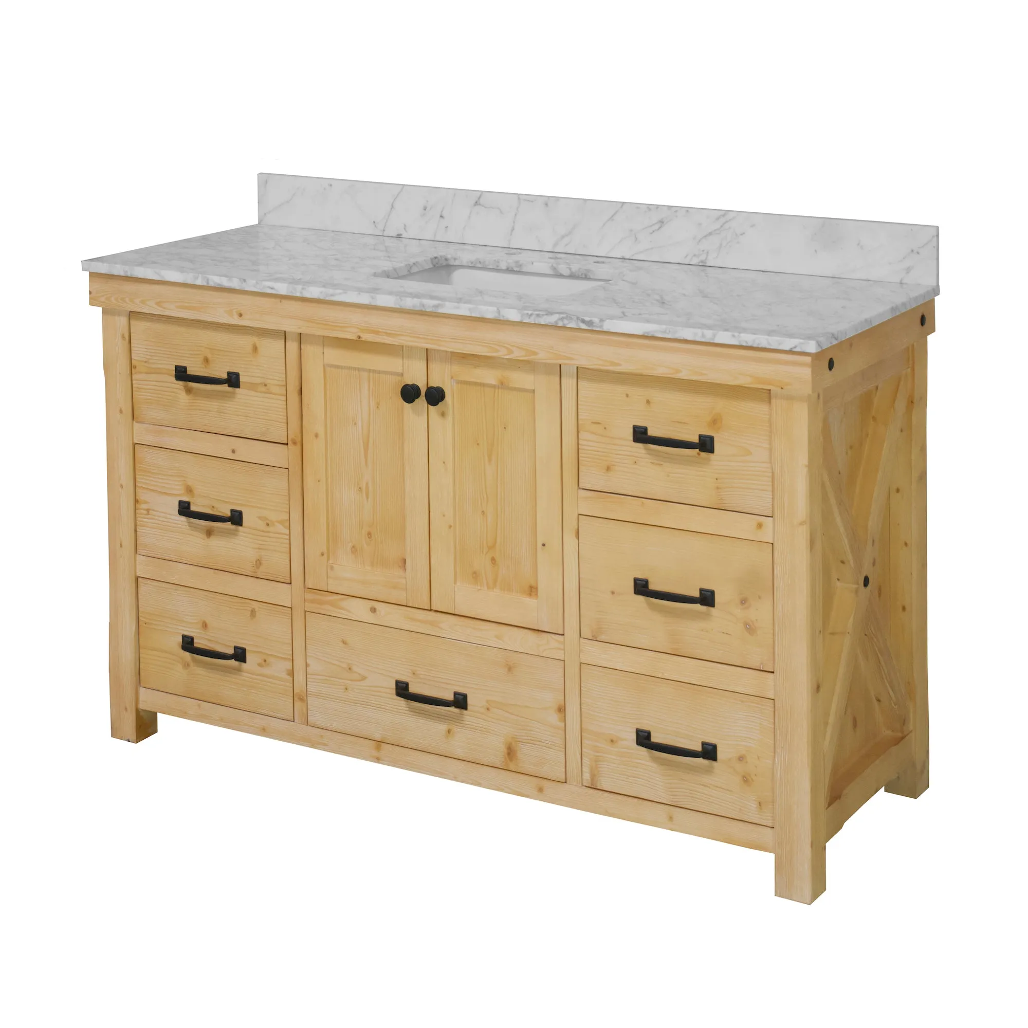 Tuscany 60-inch Single Vanity with Carrara Marble Top